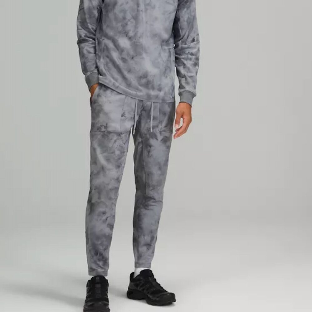 Lululemon | Men's Textured Tech Pants Diamond Dye Rhino Grey Anchor